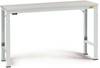 Manuflex LU7103.7035 ESD ESD-werktafel universele speciale reden tafel met rubber schijf, bxdxh = 1750 x 1200 x 722-1022 mm Grijs-wit (RAL 7035)