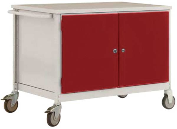 Manuflex TP1028.3003 Mobiele werkbank (b x h x d) 1135 x 802 x 590 mm Robijn-rood