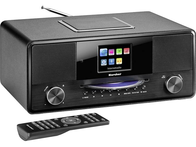 Karcher DAB 9000CDi Radio-CD-speler met internetradio DAB+, DAB, Internet, FM Bluetooth, FM, WiFi, U