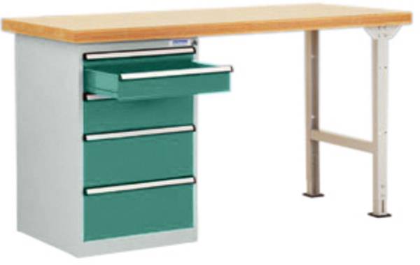 Manuflex WC5079.0001 Werkbanksysteem (b x h x d) 2000 x 840 x 700 mm Grijs, Groen