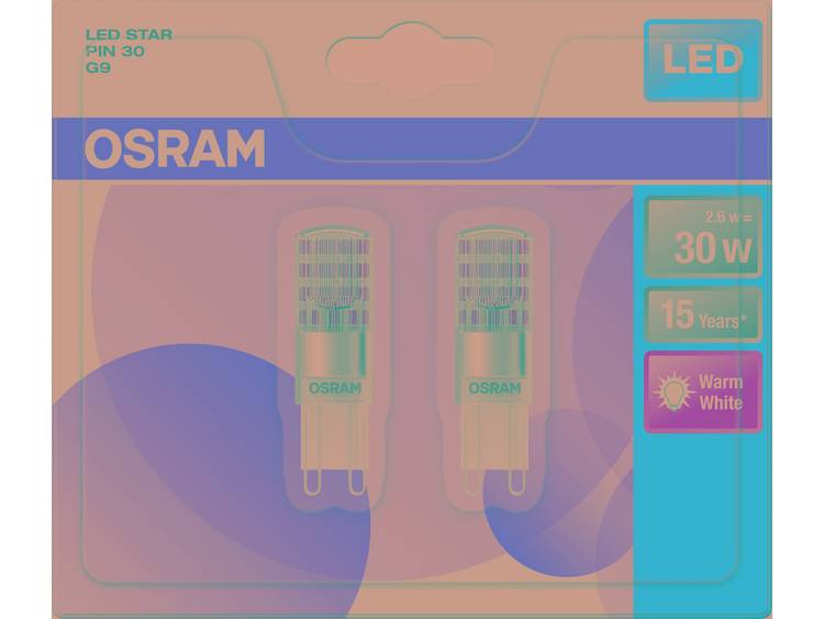 OSRAM LED-lamp Energielabel A++ (A+++ G) G9 Stift 3 W Warmwit (Ã x l) 15.0 mm x 52.0 mm 1 stuk(s)