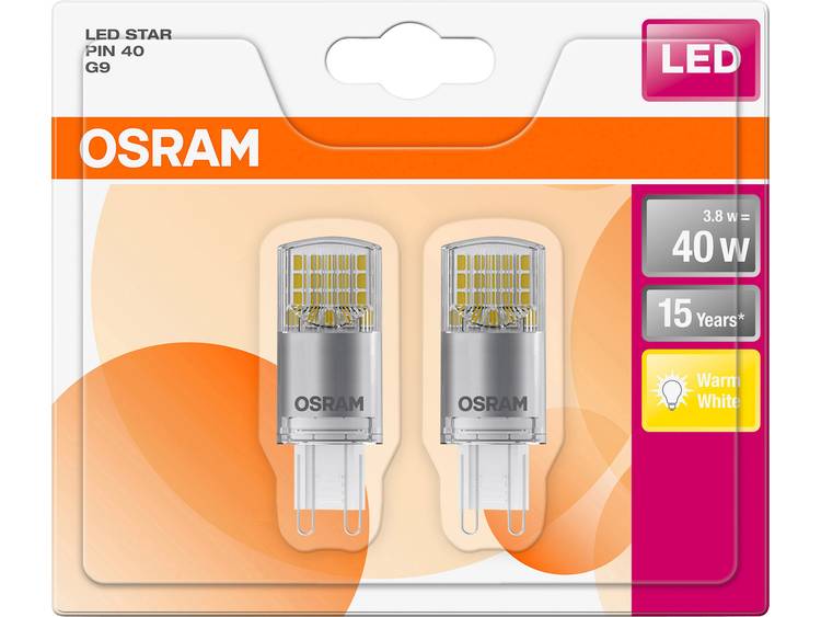OSRAM LED-lamp Energielabel A++ (A+++ G) G9 Stift 4 W Warmwit (Ã x l) 20.0 mm x 58.0 mm 1 stuk(s)