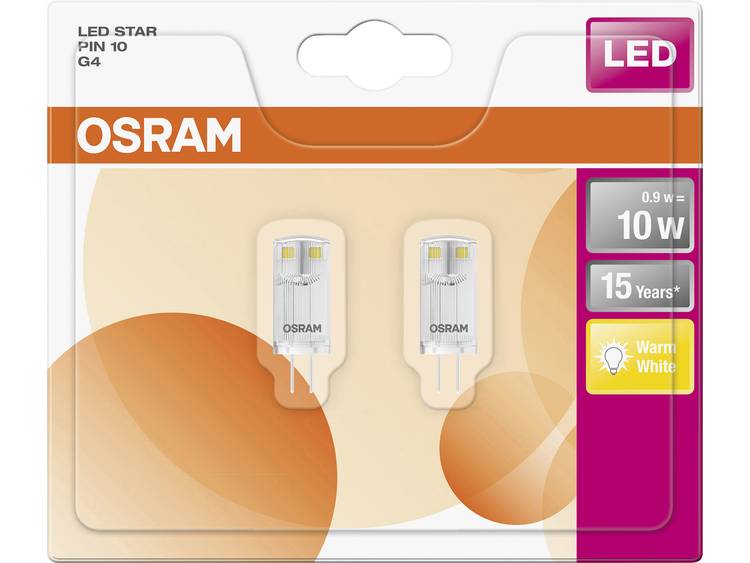 OSRAM LED-lamp Energielabel A++ (A+++ G) G4 Stift 1 W Warmwit (Ã x l) 12.0 mm x 33.0 mm 1 stuk(s)