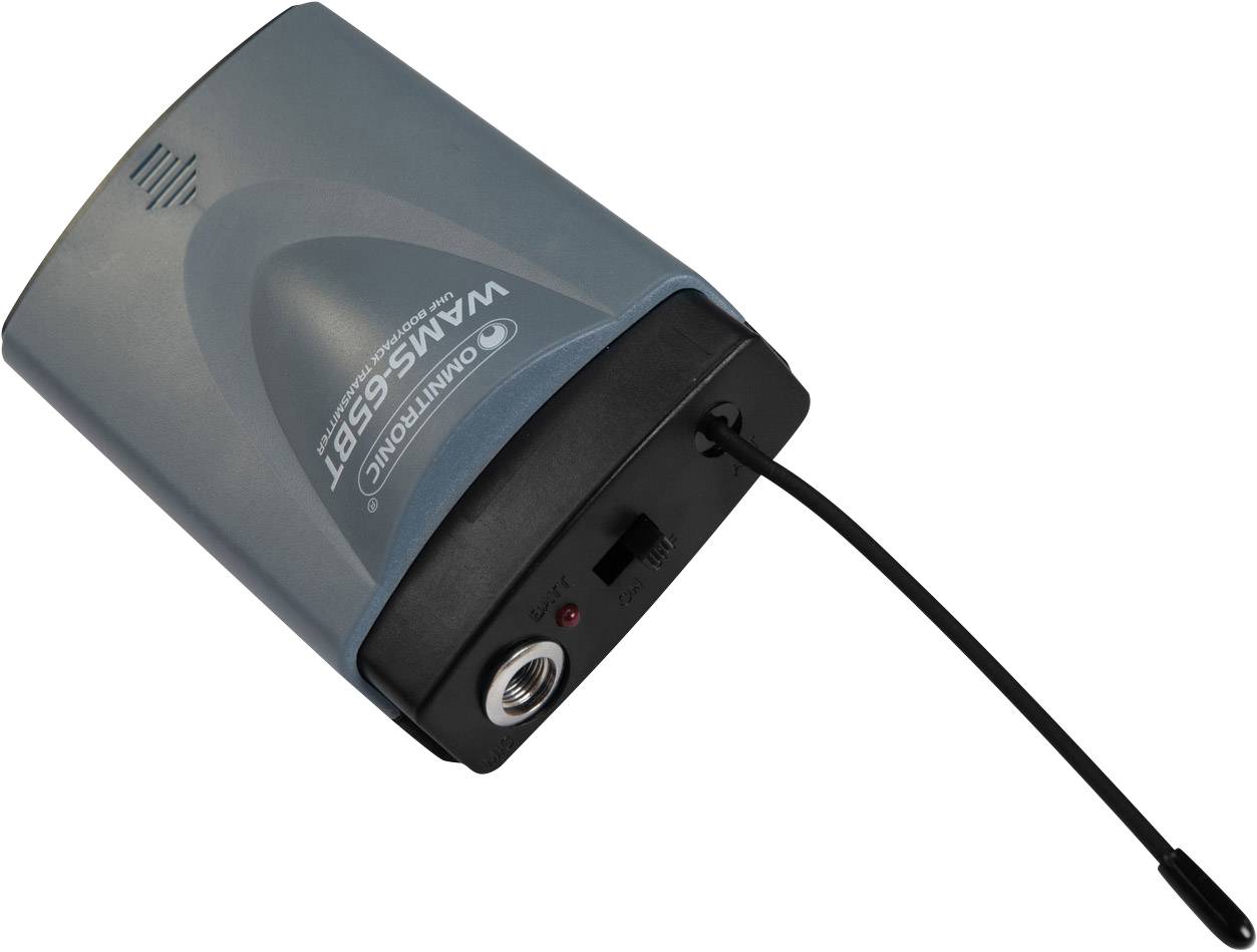 Een zwart elektronisch apparaat met een antenne en audio-aansluitingen. Geschikt voor het verbeteren van de audioontvangst.