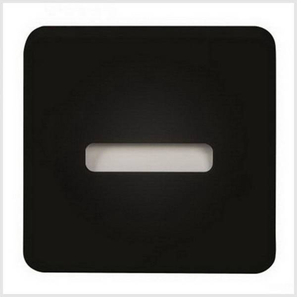 Zamel 18-221-62 Lami LED-wandinbouwlamp   LED LED vast ingebouwd 0.7 W Zwart