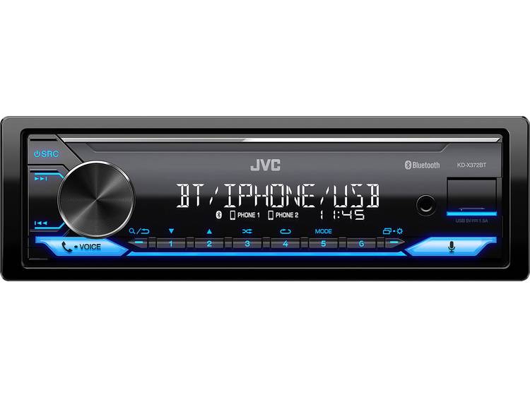 JVC KD-X372BT Autoradio enkel DIN Aansluiting voor stuurbediening, Bluetooth handsfree