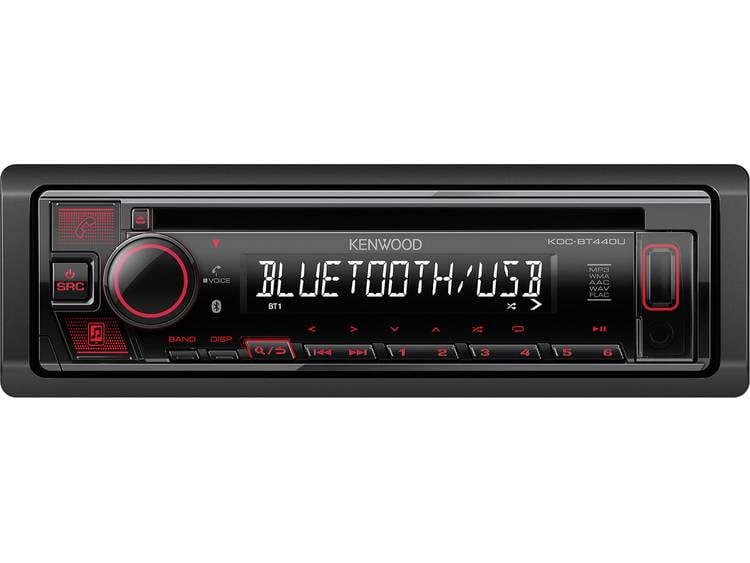 Kenwood KDC-BT440U Autoradio enkel DIN Aansluiting voor stuurbediening, Bluetooth handsfree