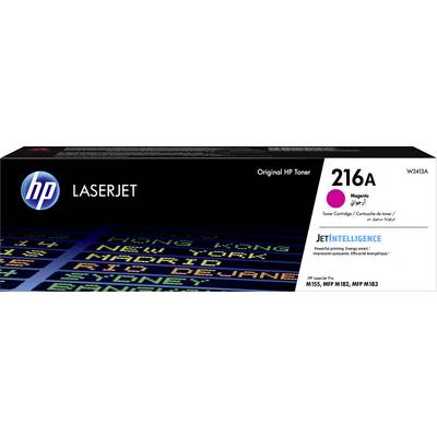 'HP LaserJet Toner 216A Magenta' verpakking, geschikt voor HP LaserJet Pro modellen M155, MFP M182, MFP M183, met JetIntelligence-technologie.