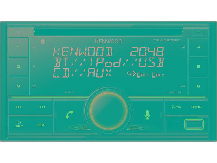 Kenwood DPX-5200BT Autoradio dubbel DIN