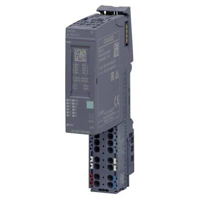 Een grijze elektronische module met QR-code en CE-markering. Bedoeld voor inbouw in technische installaties, herkenbaar aan de aansluitingen onderaan.