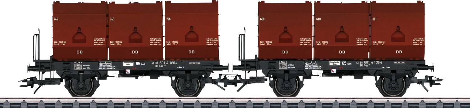 TRIX H0 24177 Containerwagen DC