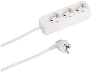 Conrad Vivanco 61152 Stekkerdoos 3-voudig Wit Randaarde stekker 1 stuk(s) aanbieding