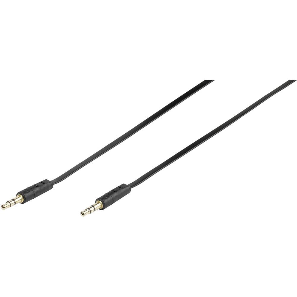 Vivanco 46/10 15FG Audio Aansluitkabel [1x Jackplug male 3,5 mm - 1x Jackplug male 3,5 mm] 1.50 m Zwart