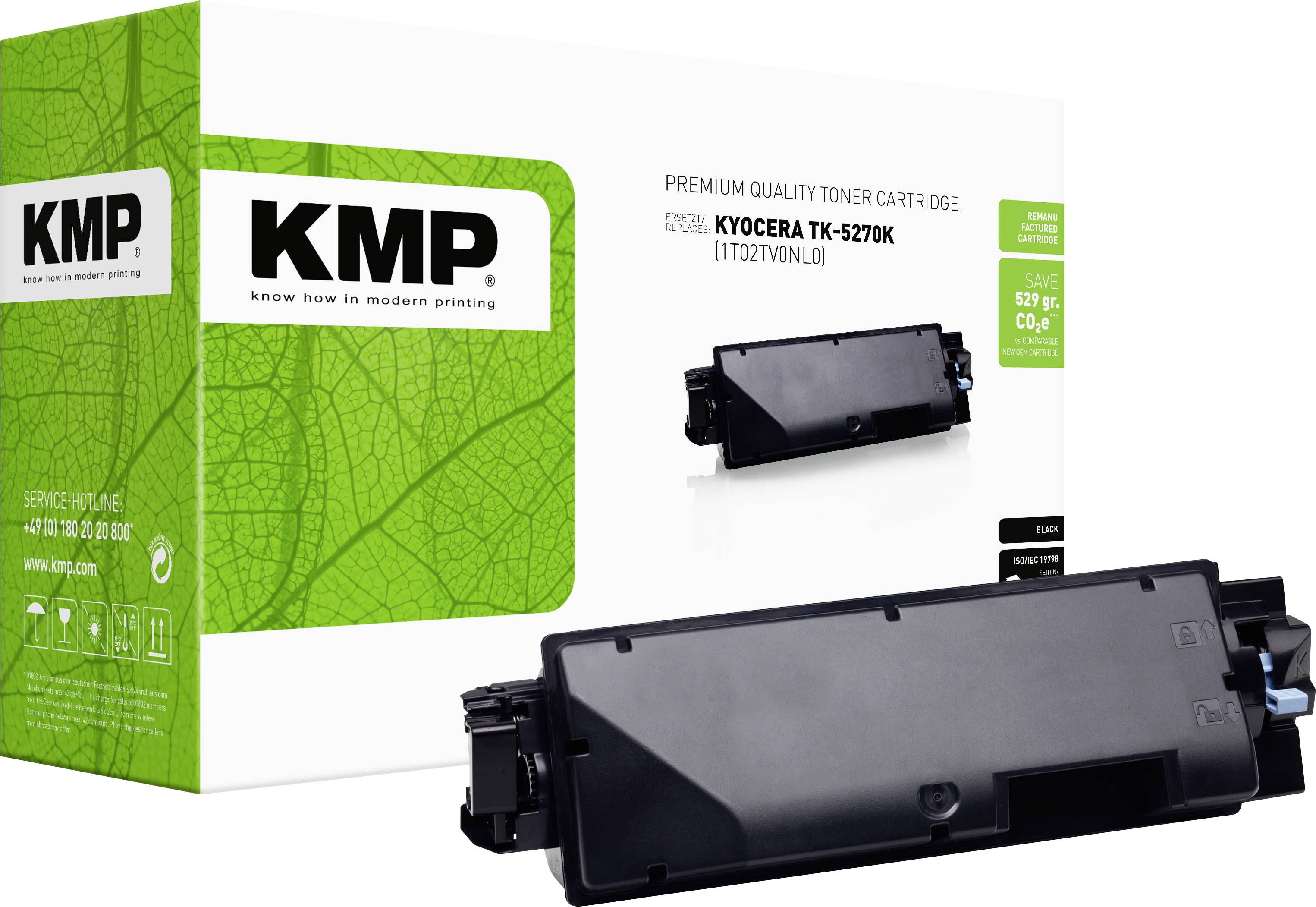 KMP Toner vervangt Kyocera 1T02TV0NL0, TK-5270K Compatibel Zwart 8000 bladzijden K-T85 2923,0000