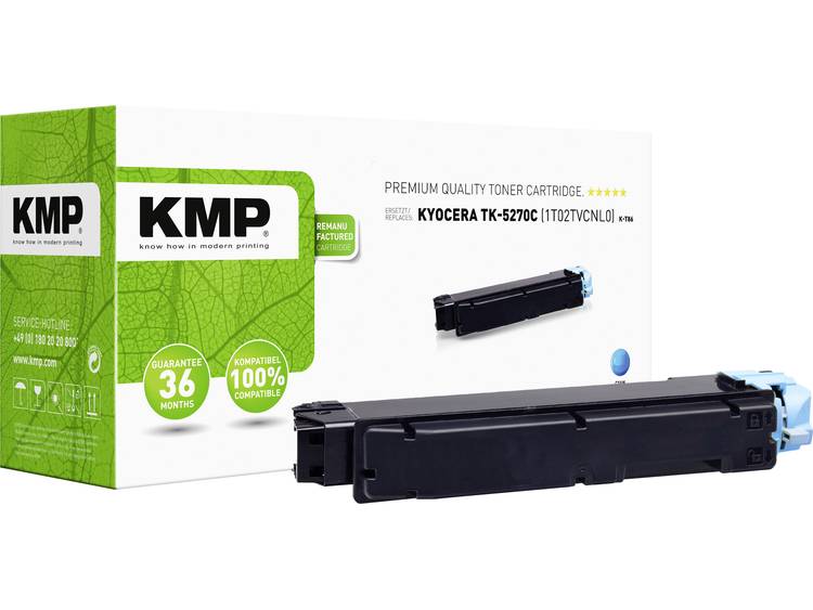 KMP Tonercassette vervangt Kyocera 1T02TVCNL0, TK-5270C Compatibel Cyaan 6000 bladzijden