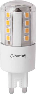 LightMe LM85334 LED-lamp Energielabel E (A - G) G9 Stiftfitting 4.8 W = 48 W Warmwit (Ø x h) 19 mm x 56 mm Niet dimbaar 1 stuk(s)