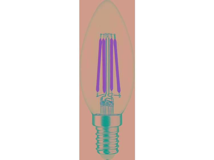 LightMe LED-lamp Energielabel: A++ (A++ E) E14 Kaars 7 W = 60 W Warmwit (Ã x l) 35 mm x 97 mm Niet d