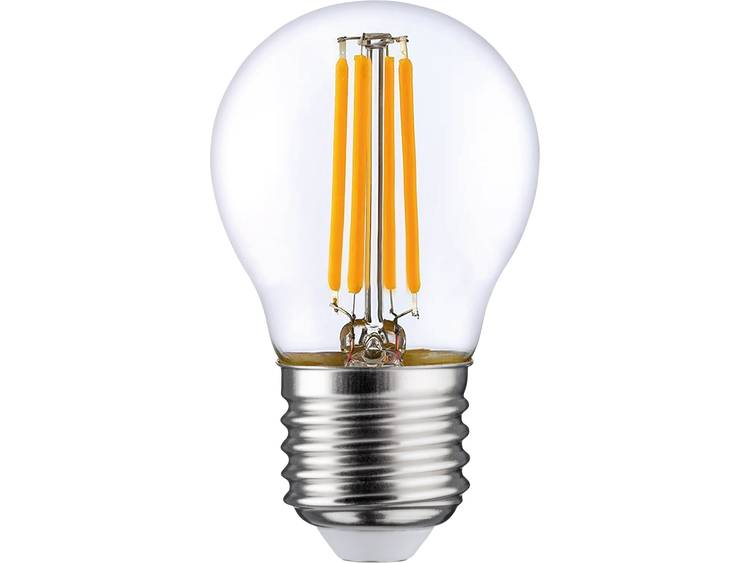 LightMe LED-lamp Energielabel: A++ (A++ E) E27 Peer 7 W = 60 W Warmwit (Ã x l) 45 mm x 77 mm Filamen