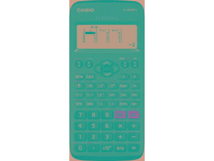 Casio FX-82DEX Schoolrekenmachine werkt op batterijen Zwart Aantal displayposities: 12