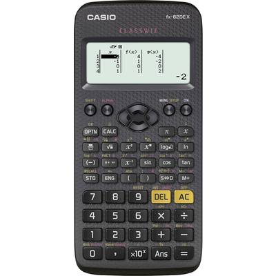 Casio FX-82DEX Schoolrekenmachine  Zwart Aantal displayposities: 12 werkt op batterijen (b x h x d) 77 x 14 x 166 mm 