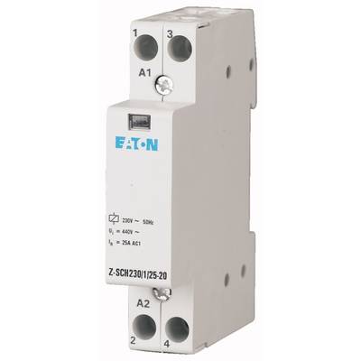 Eaton Z-SCH230/1/25-20 Installatiezekeringautomaat Nominale spanning: 230 V, 240 V Schakelstroom (max.): 25 A 2x NO  1 s