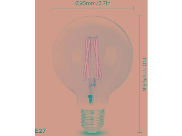 WiZ WiZ LED-lamp WZ31089571-C Energielabel: A++ (A++ E) E27 12 W Wit