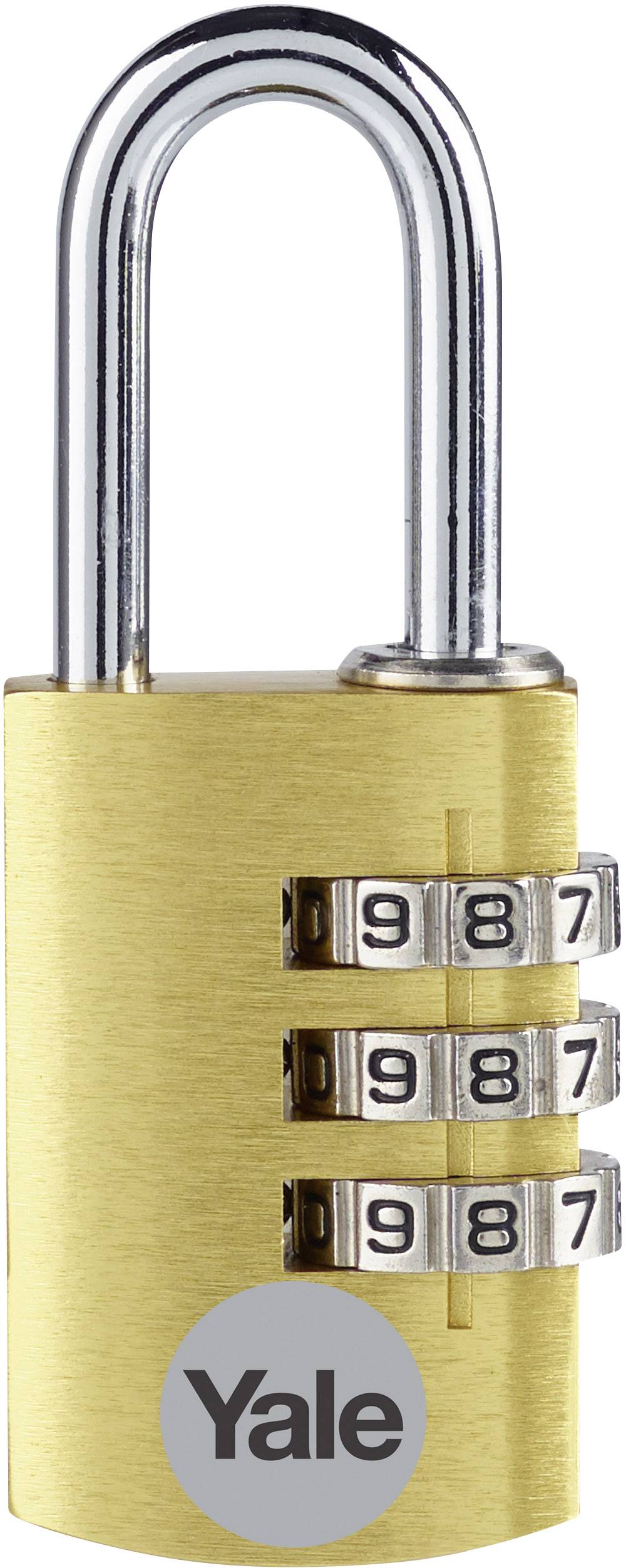 YALE YE3CB/20/121/2/GO Hangslot 20 mm Goud Cijferslot