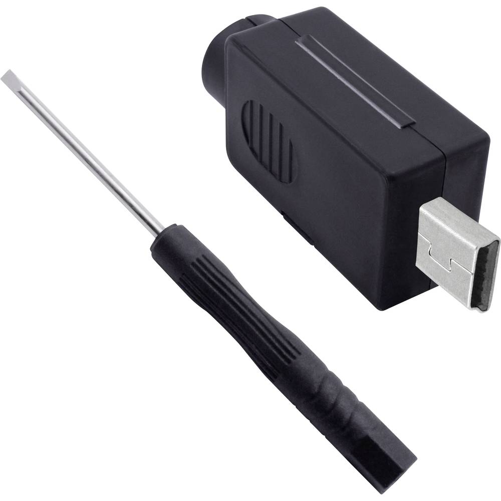 Mini-USB 2.0 modulaire stekker set, type B Stekker, recht Quadrios 2001C206 Quadrios 1 stuk(s)