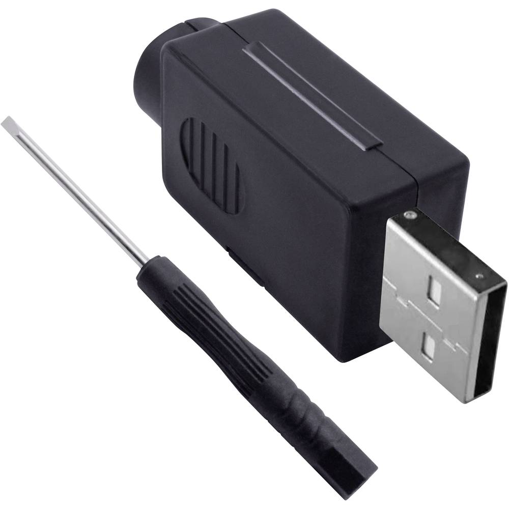 USB 2.0 modulaire stekker set, type A Stekker, recht Quadrios 2001C198 Quadrios 1 stuk(s)