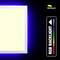 Lichtgevend vierkant paneel met RGB-achtergrondverlichting en de tekst 'RGB Backlight' aan de zijkant. Merknaam 'Brilliant' rechtsboven.