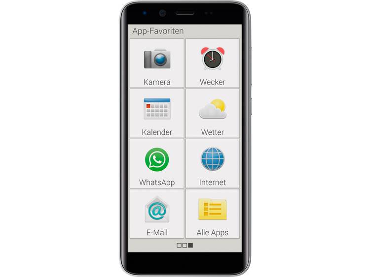 Emporia SMART 3 mini Smartphone 16 GB 5 inch (12.7 cm) Single-SIM Android 9.0 8 Mpix Zwart