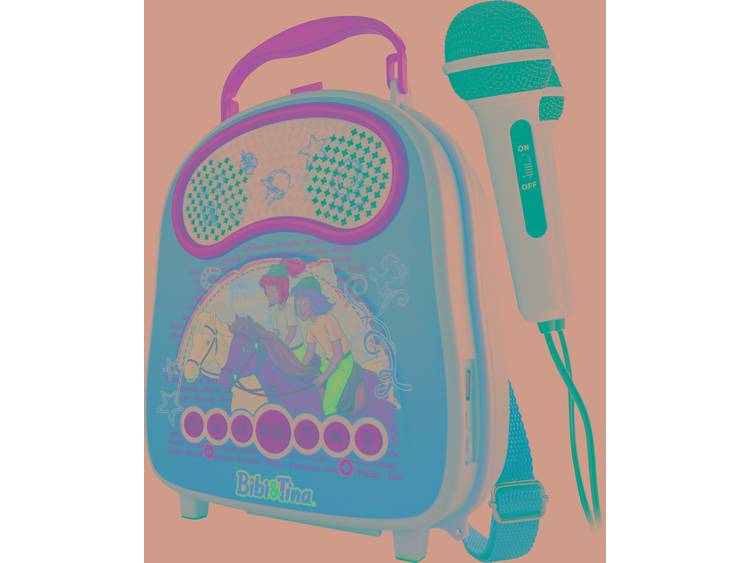 X4 Tech Bobby Joey Casey Music Bibi & Tina Karaokesysteem Bluetooth, USB Incl. microfoon Roze
