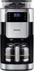 Severin KA 4813 Koffiezetapparaat Zwart, RVS (geborsteld) Capaciteit koppen: 10 Display, Glazen kan, Met koffiemolen, Timerfunctie, Warmhoudfunctie, Met filterkoffie-functie