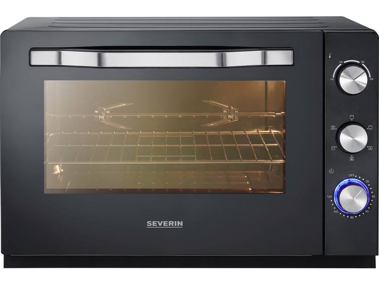 Severin TO 2066 Mini-oven Met handmatige temperatuursinstelling, Timerfunctie, Kabelgebonden, Met pi