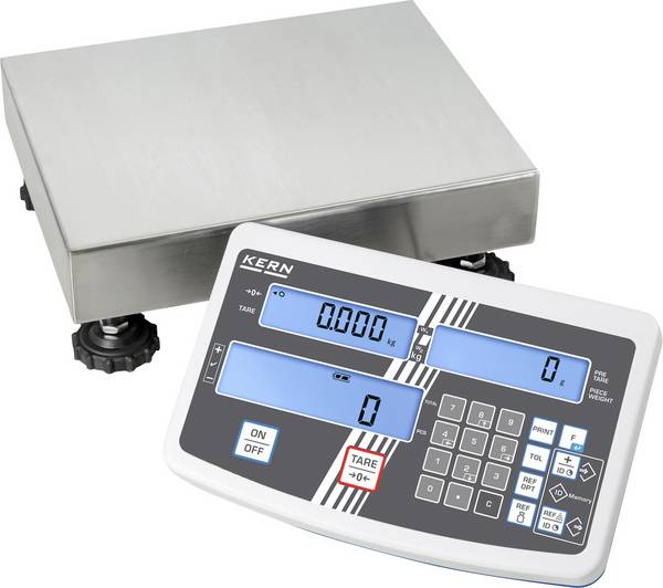 Kern IFS 10K-4+C IFS 10K-4+C Telweegschaal Kalibratie (DAkkS) Weegbereik (max.) 15 kg Resolutie 0.1 g, 0.2 g werkt op stekkernetvoeding Zilver