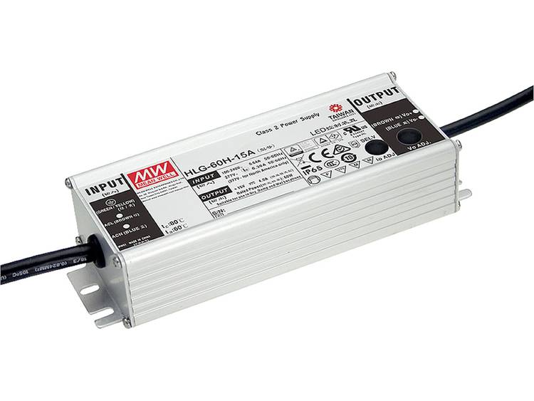 LED-driver 36 V-DC 61.2 W 1.7 A Constante spanning, Constante stroomsterkte Mean Well