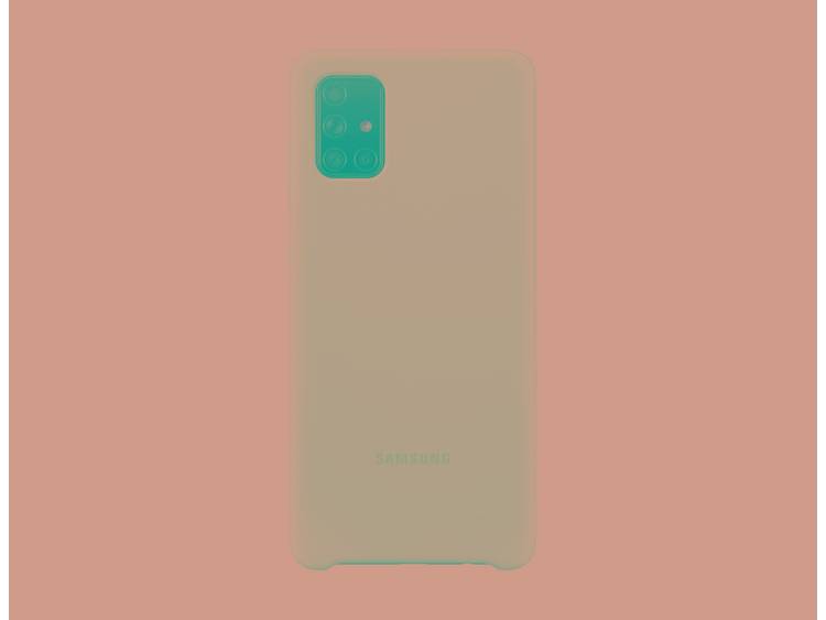 Samsung Silicone Cover Samsung Galaxy A71 zilver