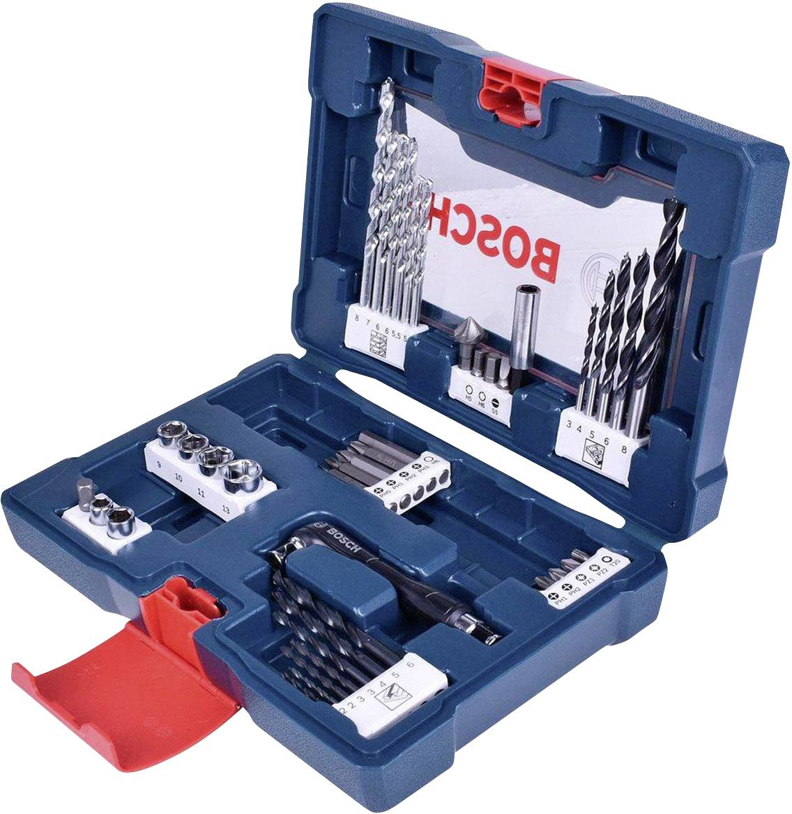 Bosch 41-delige gereedschapskoffer van (zie inhoud koffer) 69495092269836949509226983