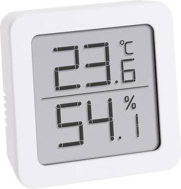 TFA Dostmann TFA - Thermo-Hygrometer - digital - weiß 30.5051.02 Thermo- en hygrometer Wit