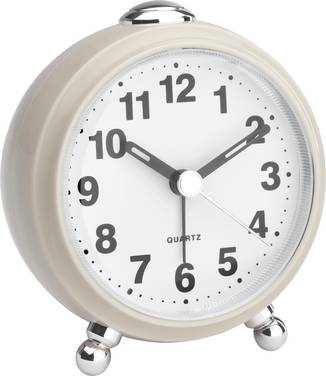 TFA Dostmann 60.1030.09 Wekker Kwarts Beige Alarmtijden 1