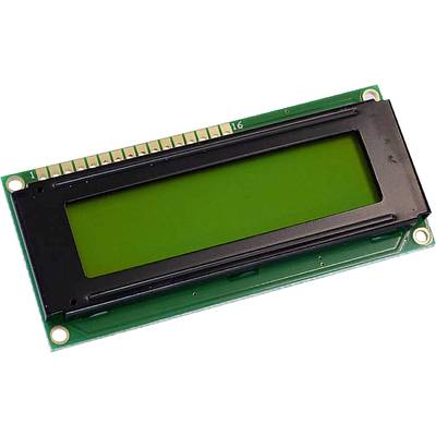Display Elektronik LC-display   Geel-groen 16 x 2 Pixel (b x h x d) 80 x 36 x 7.6 mm  