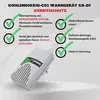 CO2-bewakingsapparaat GX-D1. Akoestische/visuele waarschuwing, eenvoudige montage, NDIR-infraroodsensor, 230V stopcontact, Made in Germany.