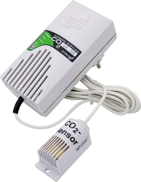 Schabus GX-D2 Kooldioxidemelder  Met externe sensor werkt op het lichtnet Detectie van Binnenlucht
