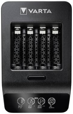 Varta LCD Smart Charger+ 4x 56706 Batterijlader NiMH AAA (potlood), AA (penlite)