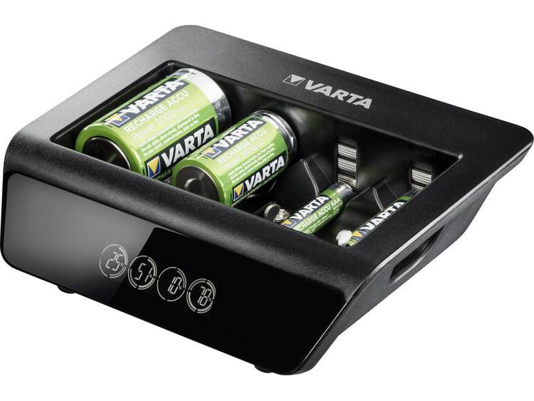Varta LCD Universal-Plus Batterijlader NiMH AAA (potlood), AA (penlite), C (baby), D (mono), 9 V (bl
