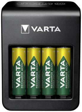Varta LCD Plug Charger+ 4x 56706 Batterijlader NiMH AAA (potlood), AA (penlite), 9 V (blok)