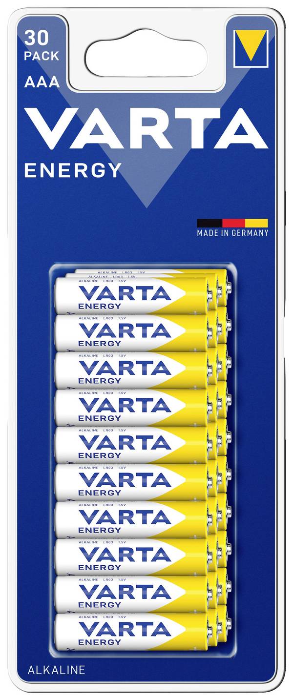 Varta ENERGY AAA Bli 30 AAA batterij (potlood) Alkaline 1.5 V 30 stuk(s)