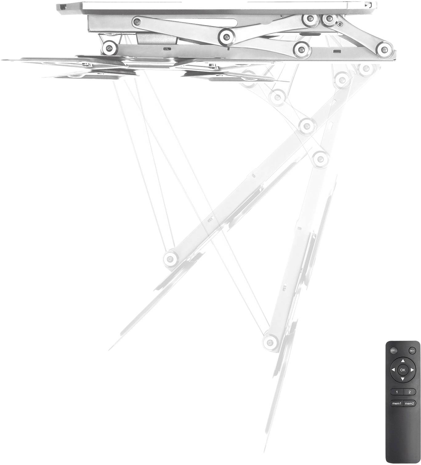 My Wall HL 40 MWL TV-plafondbeugel Gemotoriseerd, Kantelbaar Met afstandsbediening-3