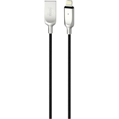 Felixx Premium Apple iPad/iPhone/iPod Aansluitkabel [1x USB-stekker - 1x Apple dock-stekker Lightning] 1.00 m 