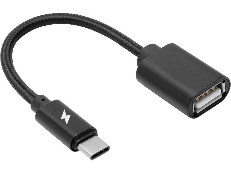 Felixx Premium Mobiele telefoon Kabel [1x USB-C stekker 1x USB 2.0 bus A] 0.1 m